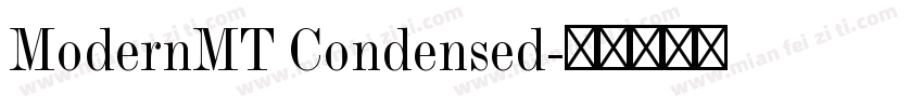 ModernMT Condensed字体转换